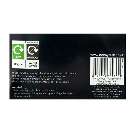 Handmade Purple Passion Whitny Flowers 14 Pack image number 5