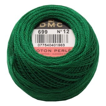 DMC Green Pearl Cotton Thread on a Ball 120m (699)