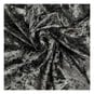 Black Crushed Velour Fabric by the Metre image number 1