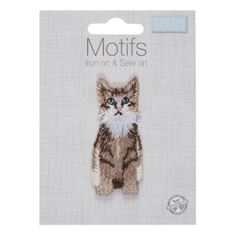 Trimits Long Haired Cat Iron-On Patch