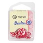 Hemline Red Novelty Patterned Button 6 Pack image number 2