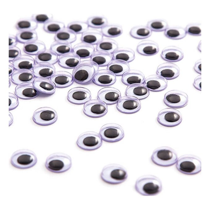 100 Pieces Wiggle Eyes Self Adhesive Large Black White Eyes For Diy Crafts  Decoration (20mm)