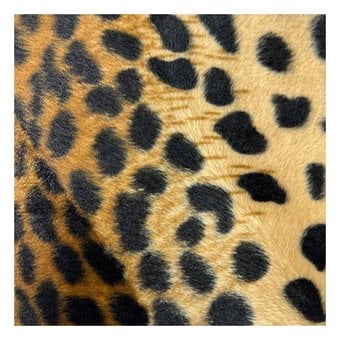 Leopard Velboa Fur Fabric by the Metre image number 2