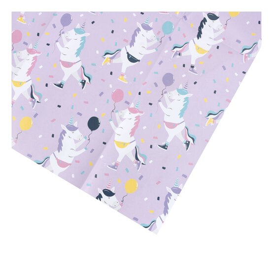 Party Unicorn Gift Wrap Set 2 Pack image number 3
