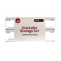 Stackable Storage Box Set 640ml and 1.2L 3 Pack image number 5