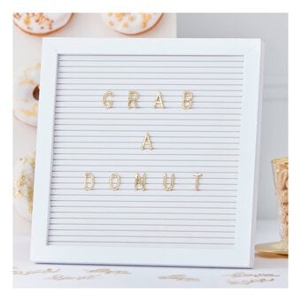 Ginger Ray White and Gold Peg Letter Board