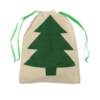 Christmas Tree Canvas Bag 43cm