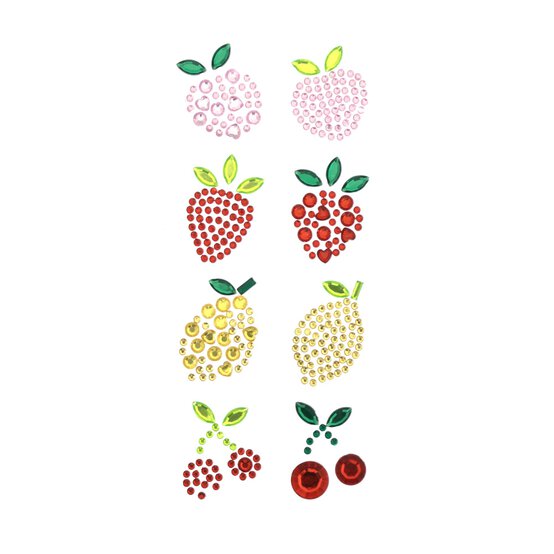 Fruit Gem Stickers 8 Pack image number 1