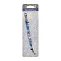 Blue Woodblock Floral Fine Point Tweezers image number 1