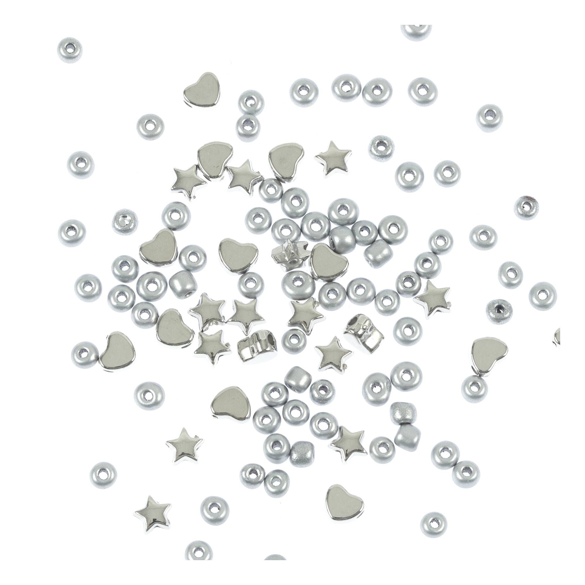 Silver Separator Beads 36g Hobbycraft