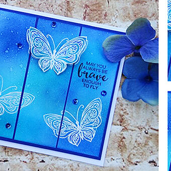 How to Make a Stamped Butterfly Card