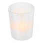 Frosted Glass Candle Holder 6.5cm image number 2