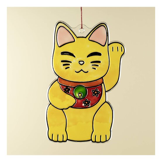 Lucky Cat Plastic Suncatcher image number 2