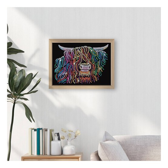 Kitfix Highland Cow Sequin Art Blue Premium Kit image number 2