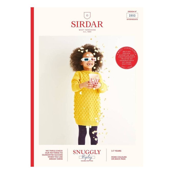 Sirdar Snuggly Replay Popcorn Dress Pattern 2552 image number 1
