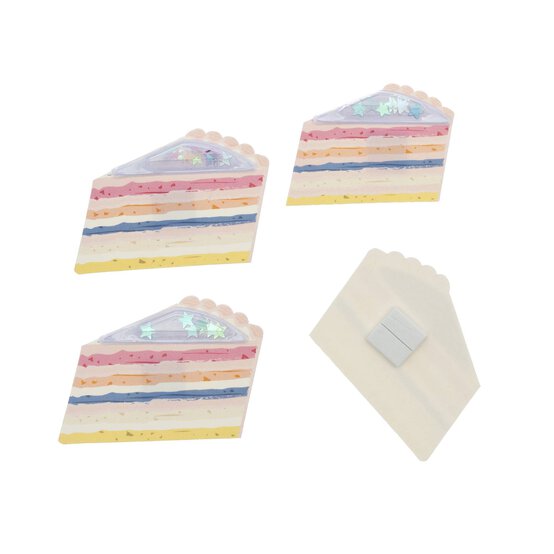 Cake Slice Card Toppers 4 Pack image number 3