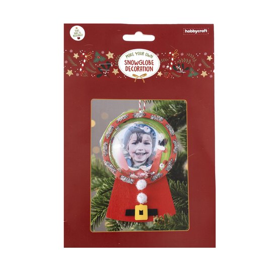 Make Your Own Santa Snow Globe Decoration Kit  image number 3