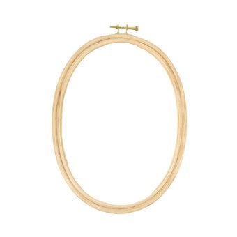 DMC Oval Wooden Embroidery Hoop 10 Inches
