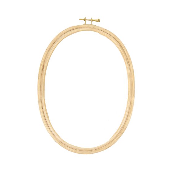 DMC Oval Wooden Embroidery Hoop 10 Inches image number 1