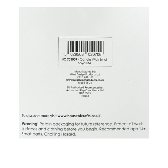 House of Crafts Small Soya Wick 5m image number 5