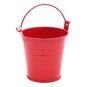 Red Metal Bucket 7.5cm image number 1