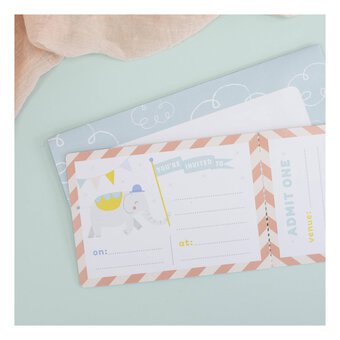 Violet Studio Little Circus Invites and Envelopes 8 Pack