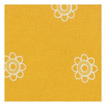 Yellow Flower Single Cotton Fat Quarter image number 3