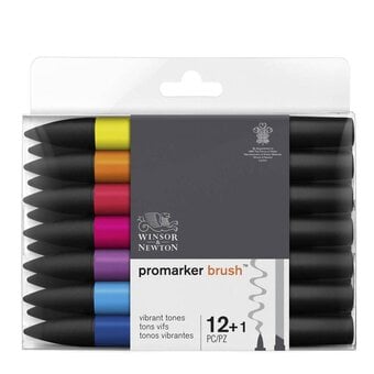 Winsor & Newton Vibrant Tone Promarker Brush 12 Pack