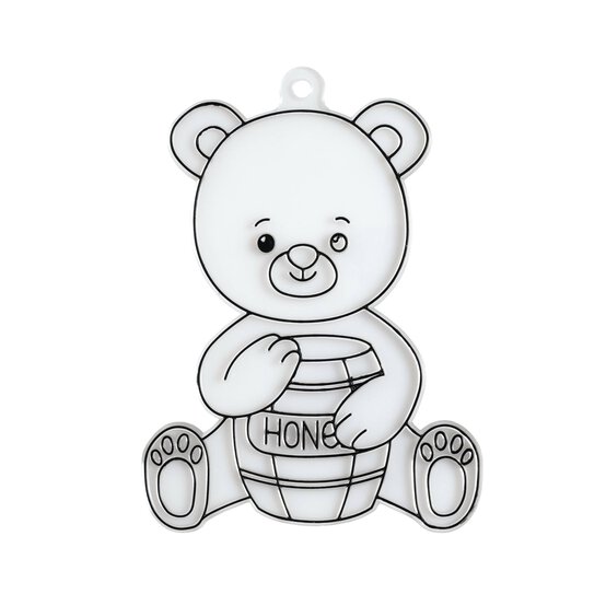 Honey Bear Plastic Suncatcher image number 1