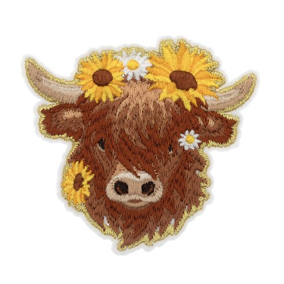 Highland Cow Iron-On Motif image number 1