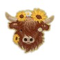 Highland Cow Iron-On Motif image number 1