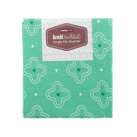 Green Cross Single Cotton Fat Quarter image number 1