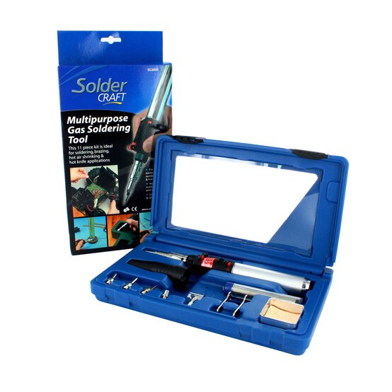 Soldercraft Multipurpose Gas Soldering Tool Kit 11 Pieces image number 1