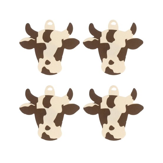 Cow Head Card Toppers 4 Pack image number 1