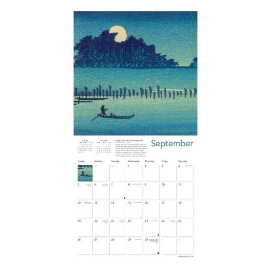 Japanese Woodblocks Wall Calendar 2027 image number 3