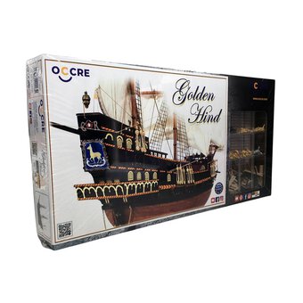 OcCre HMS Golden Hind Wooden Ship Model Kit 1:85