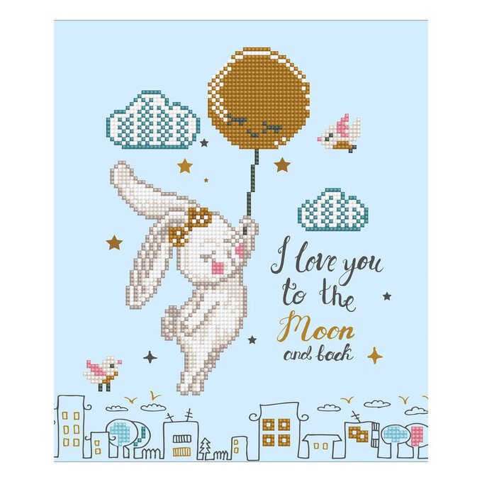 Diamond Dotz Love You to the Moon and Back 32cm x 32cm | Hobbycraft