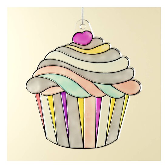 Cupcake Plastic Suncatcher image number 5