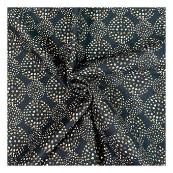 Rustic Chic Dotted Geo Cotton Print Fabric by the Metre