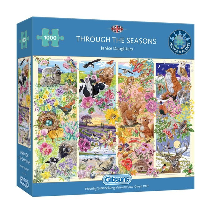 Gibsons Through the Seasons Jigsaw Puzzle 1000 Pieces image number 1