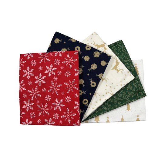 Classic Christmas Fat Quarters 5 Pack image number 1