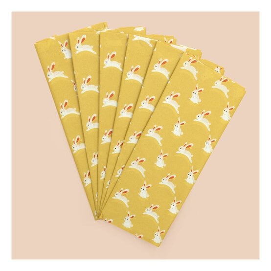 Bunny Tissue Paper 50cm x 75cm 6 Pack  image number 1