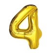 Extra Large Gold Foil Number 4 Balloon