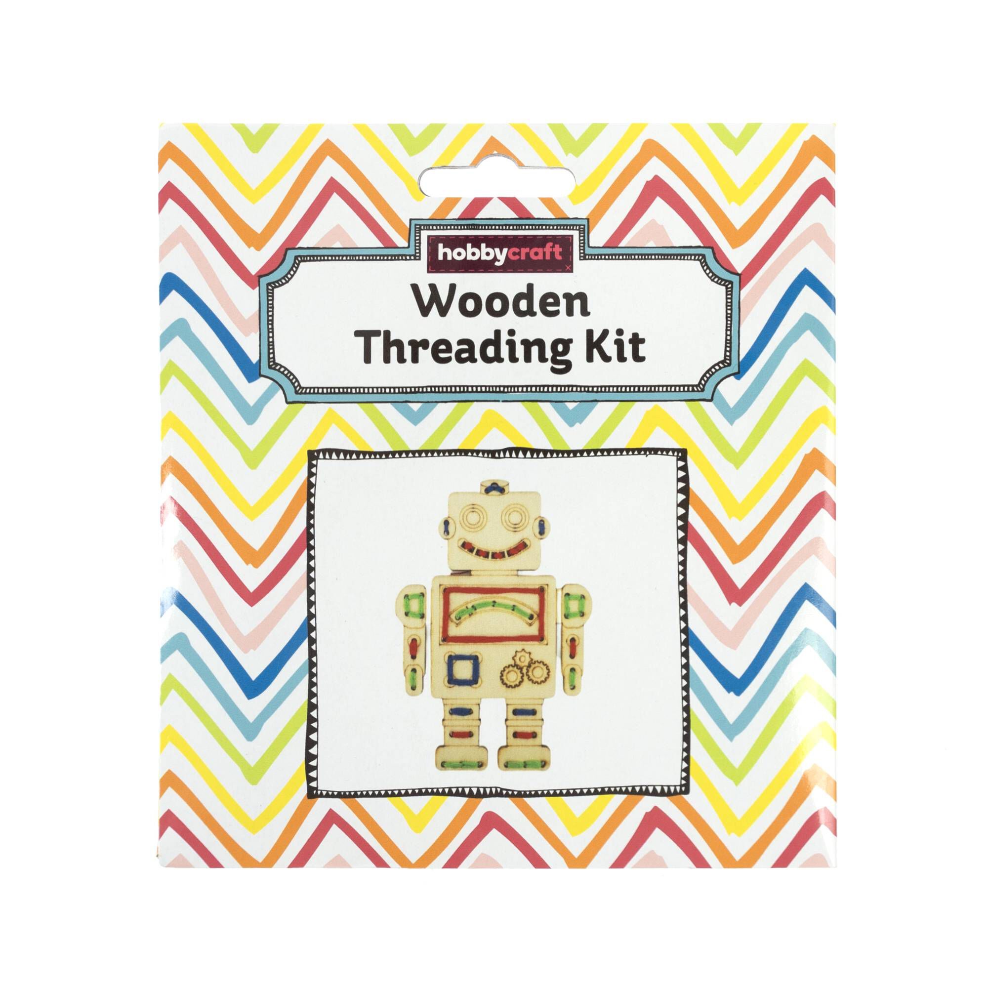 Robot Wooden Threading Kit | Hobbycraft