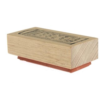Phone Box Wooden Stamp 3.8cm x 7.6cm