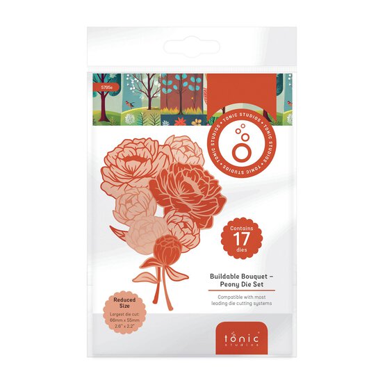 Tonic Studios Buildable Bouquet Peony Die Set 17 Pieces image number 1