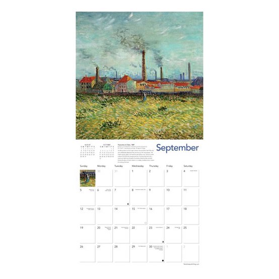 Van Gogh Landscapes Wall Calendar 2027 image number 3
