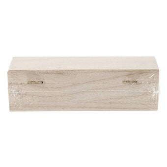 Wooden Oblong Box 20cm x 6cm x 6cm