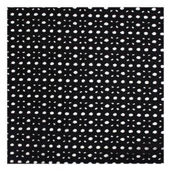 Black Large Broderie Anglaise Fabric by the Metre