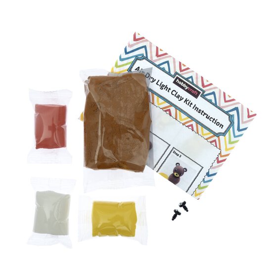 Bear Air Dry Light Clay Kit image number 3